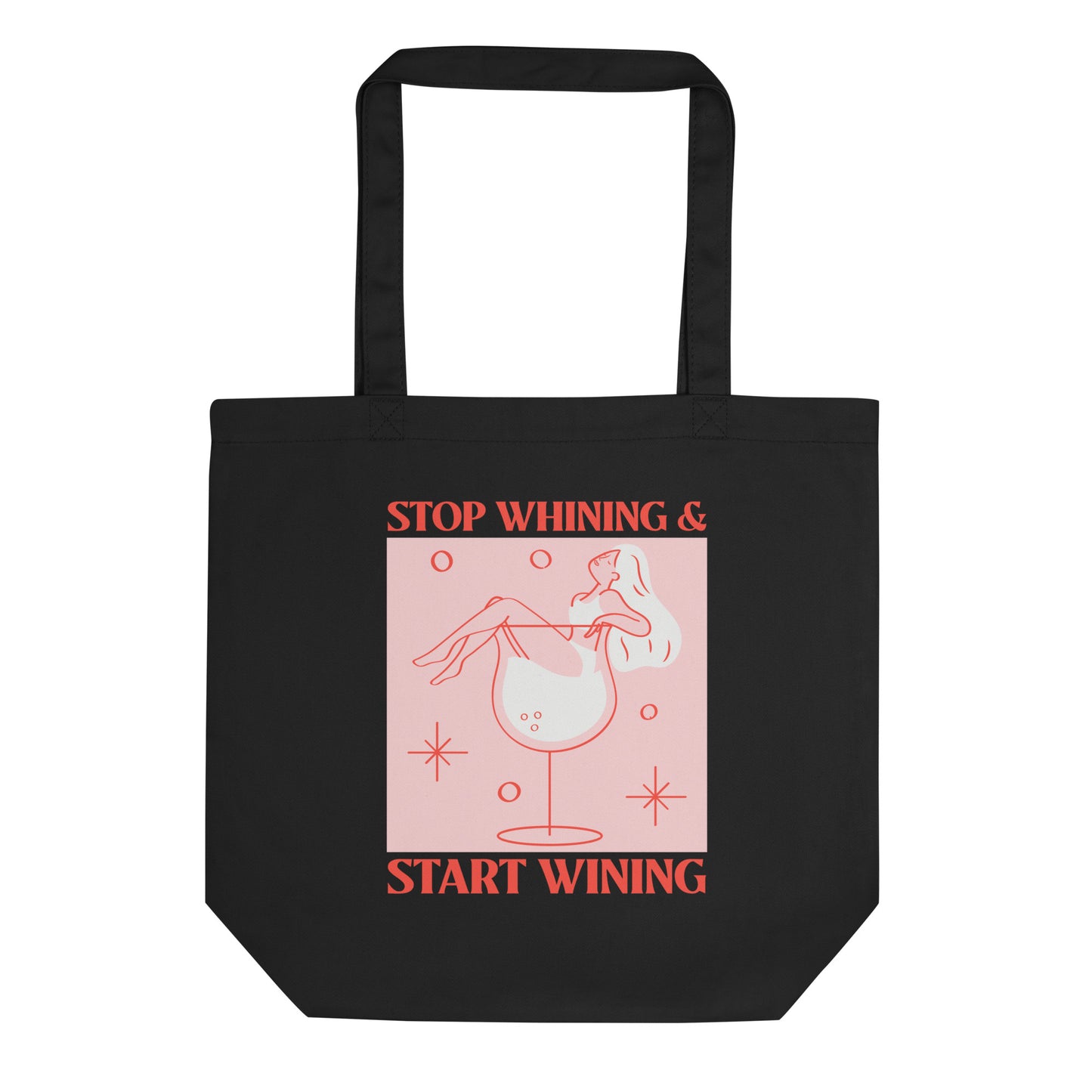 Start winning vintage retro woman in a glass Tote Bag - SexyCoca