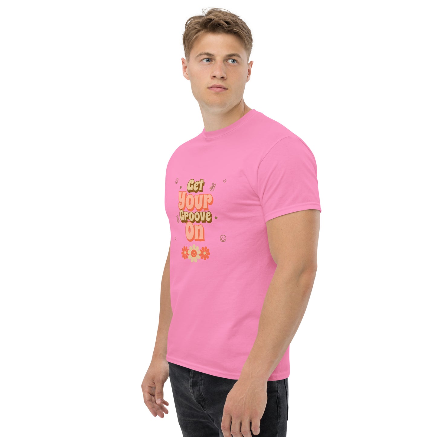 Vintage retro groove flower classic tee short sleeves unisex t-shirt - SexyCoca