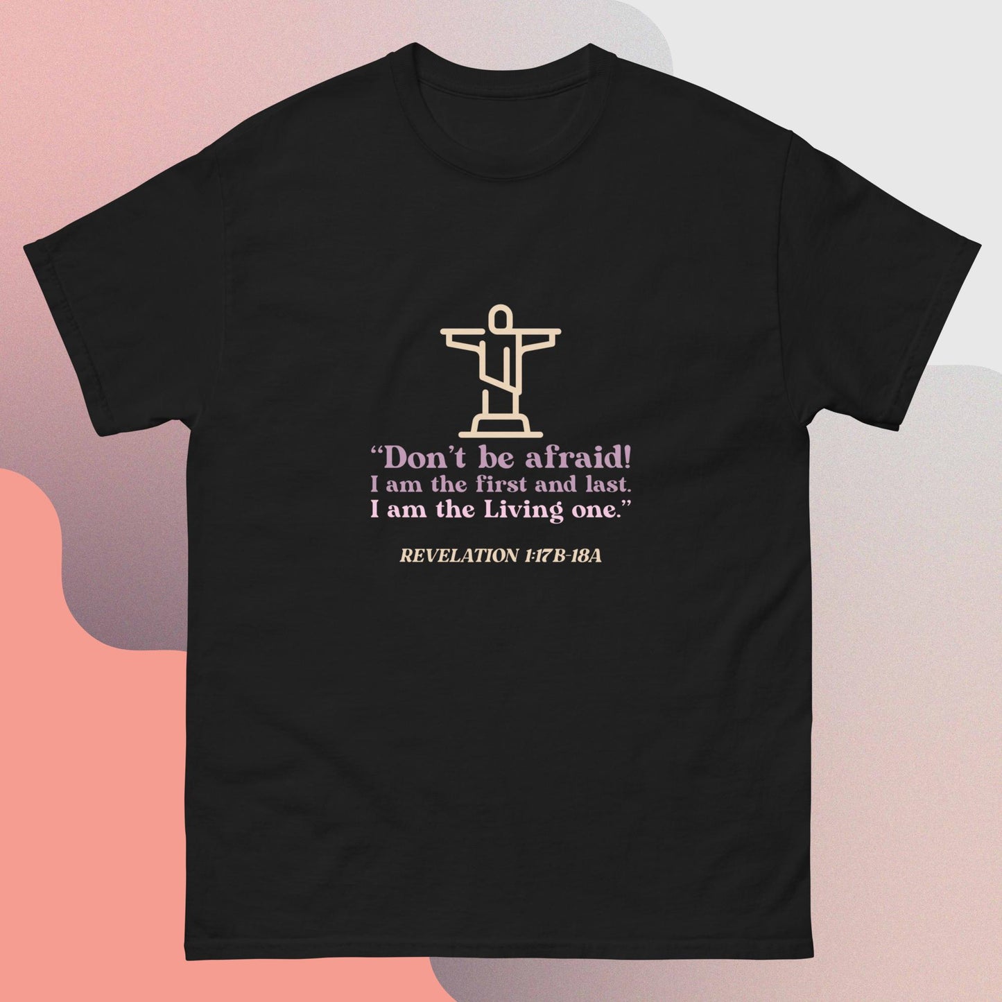 Religious quote Christ cross classic tee short sleeves unisex t-shirt - SexyCoca