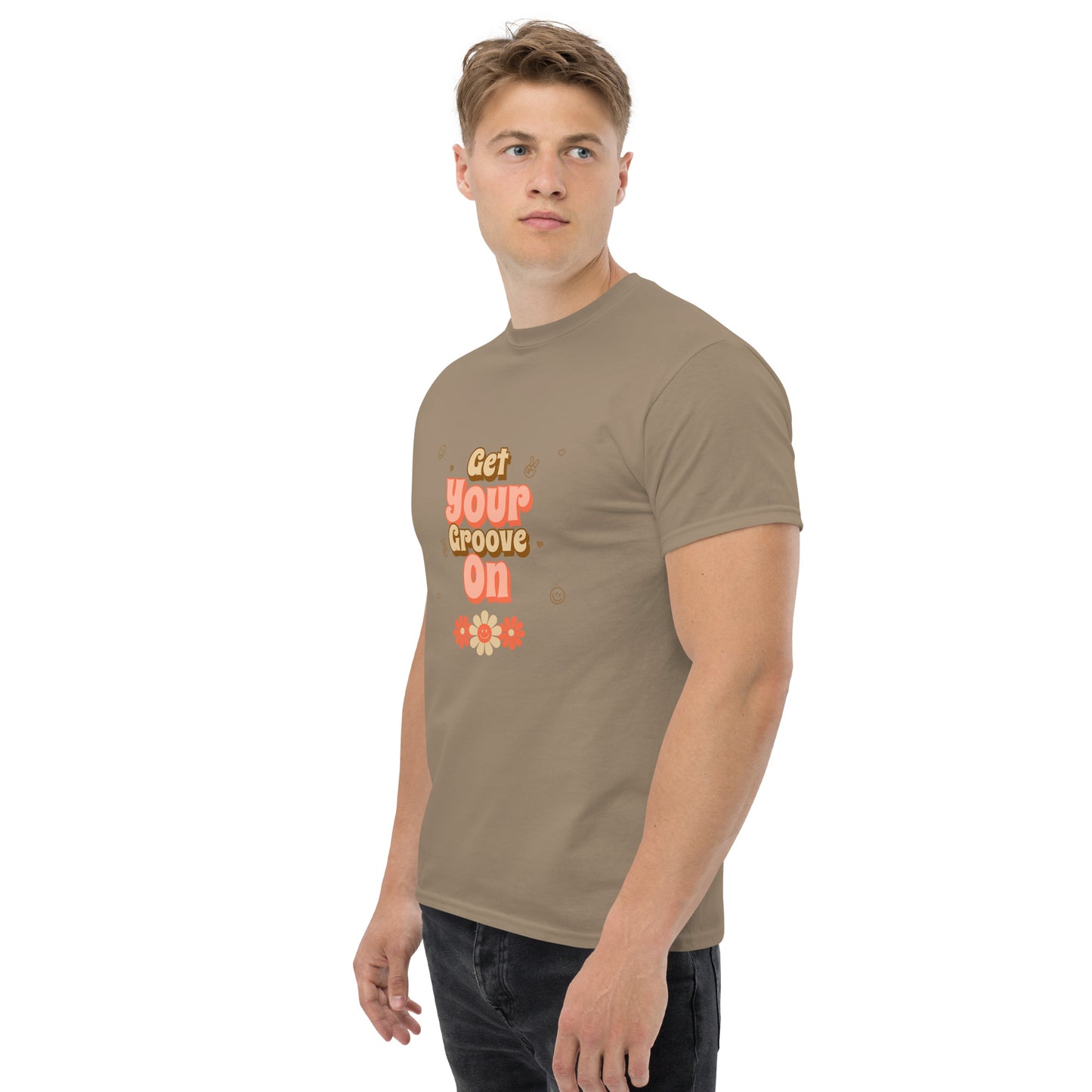 Vintage retro groove flower classic tee short sleeves unisex t-shirt - SexyCoca