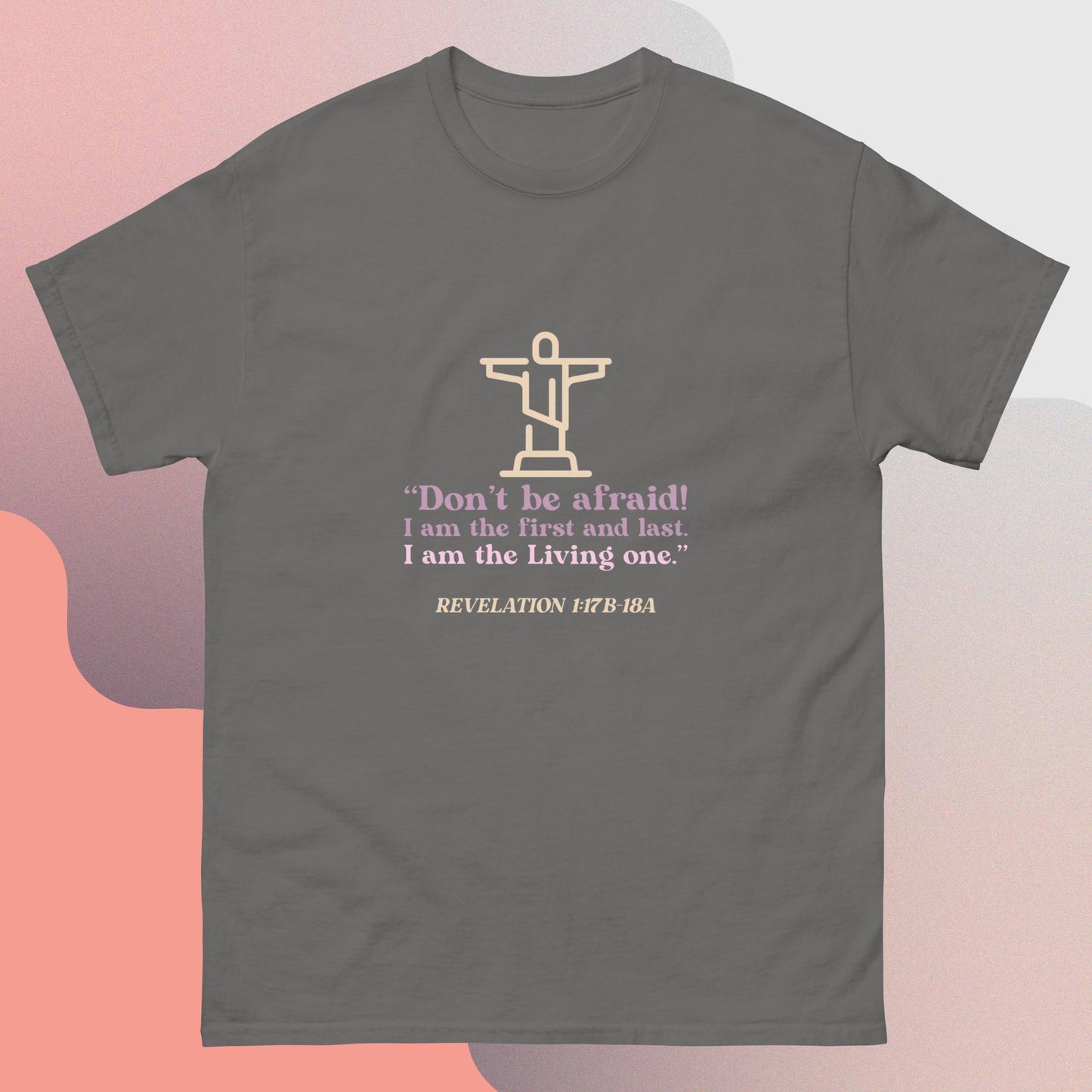 Religious quote Christ cross classic tee short sleeves unisex t-shirt - SexyCoca