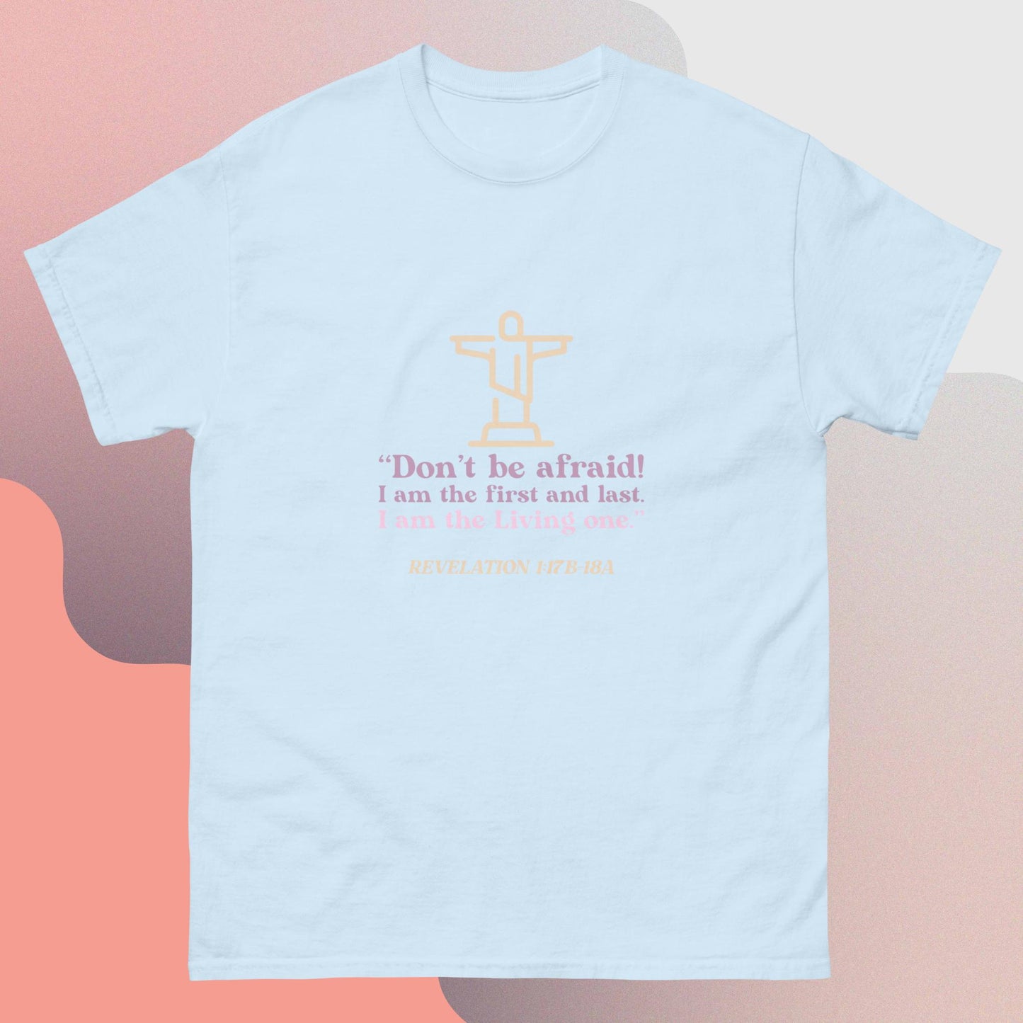 Religious quote Christ cross classic tee short sleeves unisex t-shirt - SexyCoca