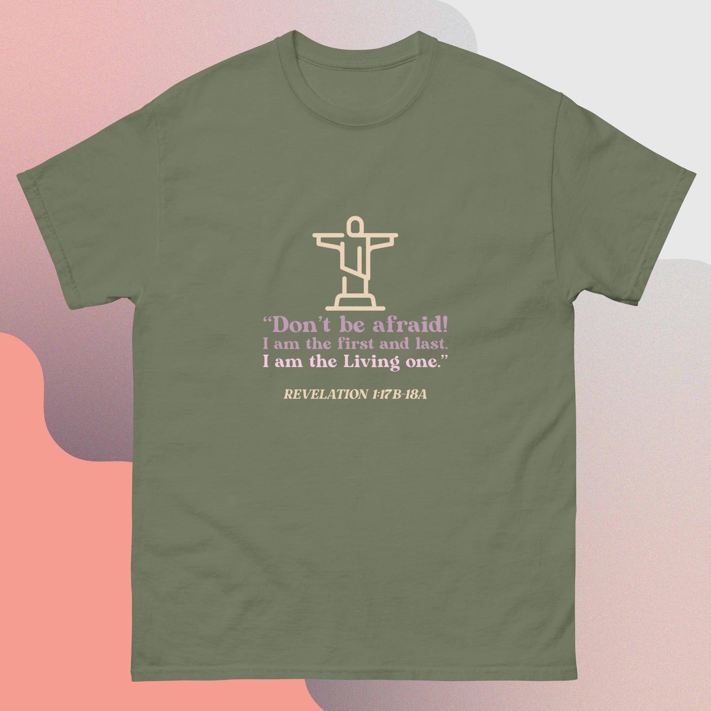 Religious quote Christ cross classic tee short sleeves unisex t-shirt - SexyCoca
