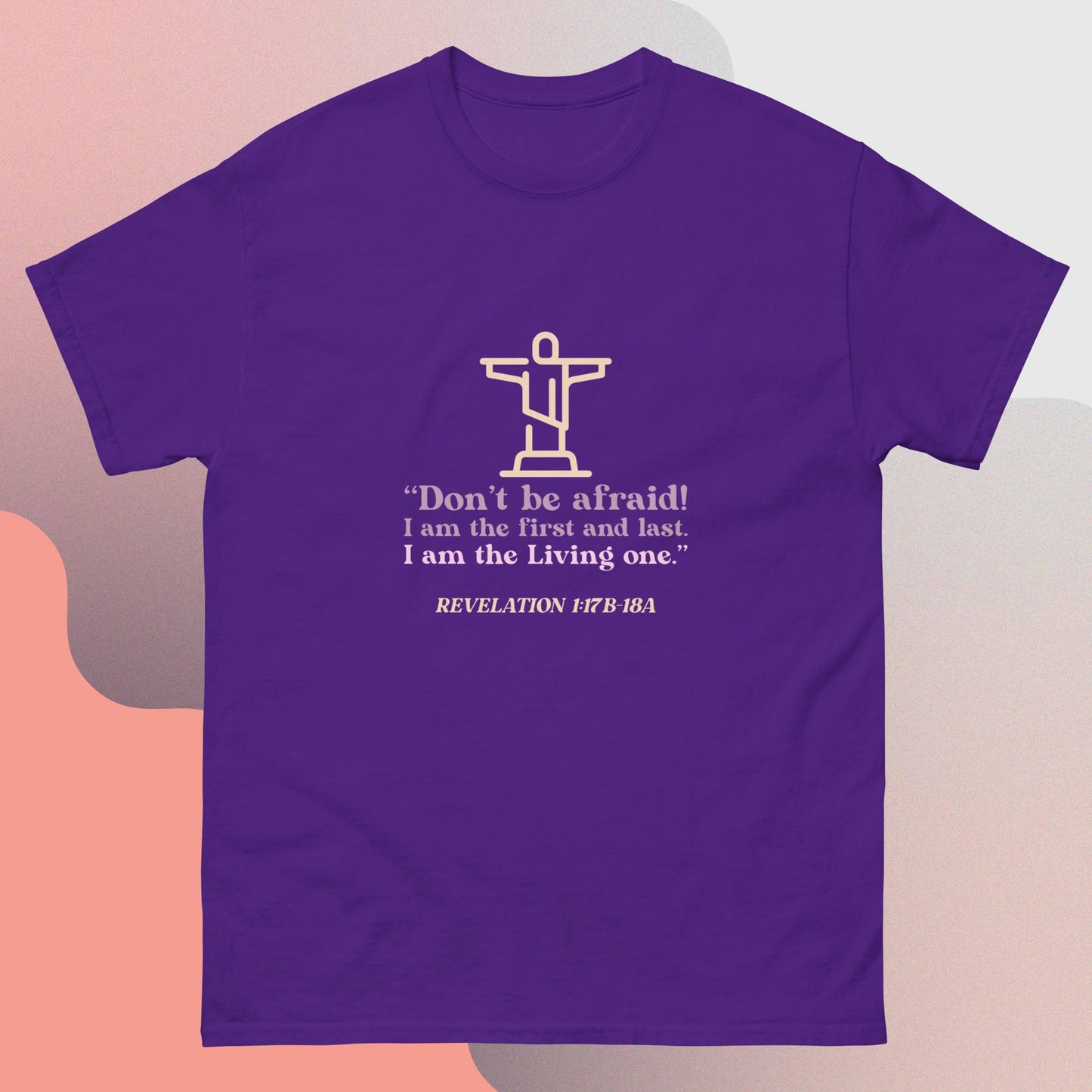 Religious quote Christ cross classic tee short sleeves unisex t-shirt - SexyCoca
