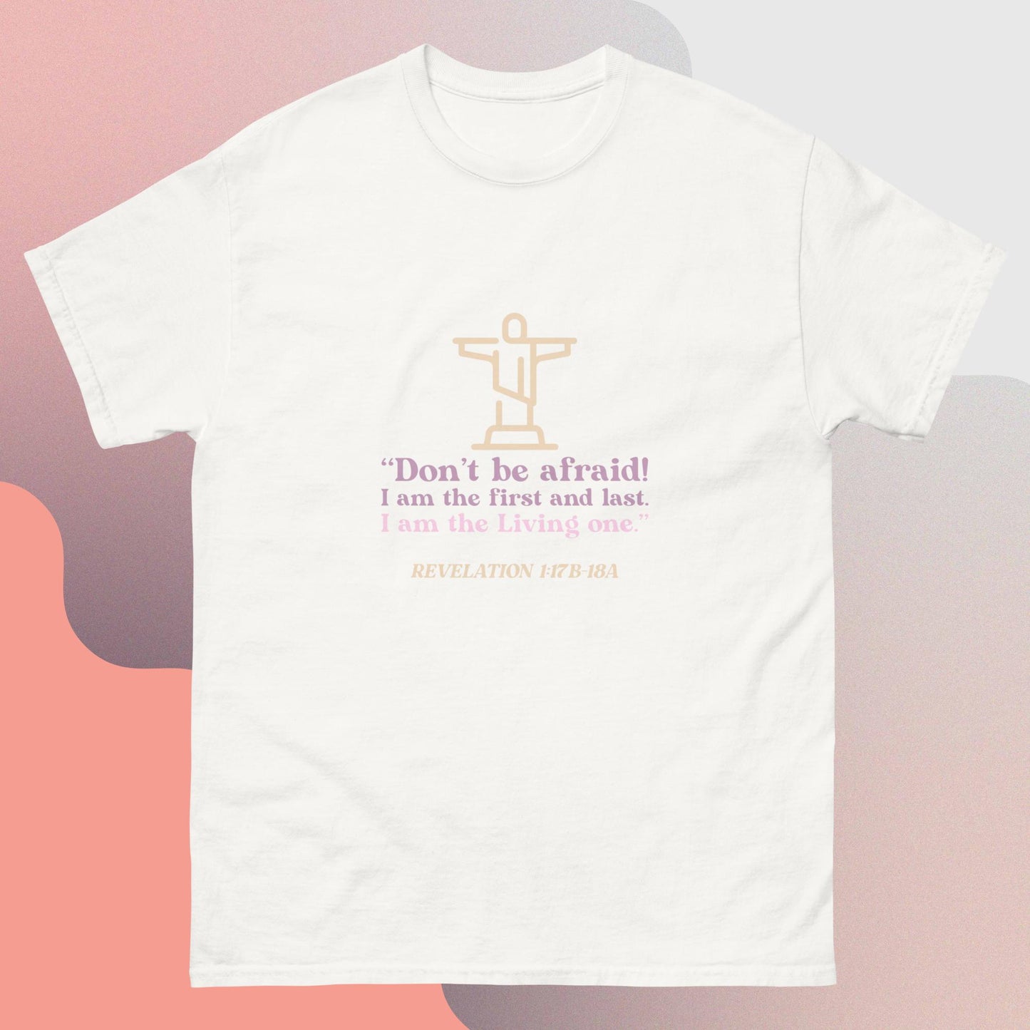 Religious quote Christ cross classic tee short sleeves unisex t-shirt - SexyCoca