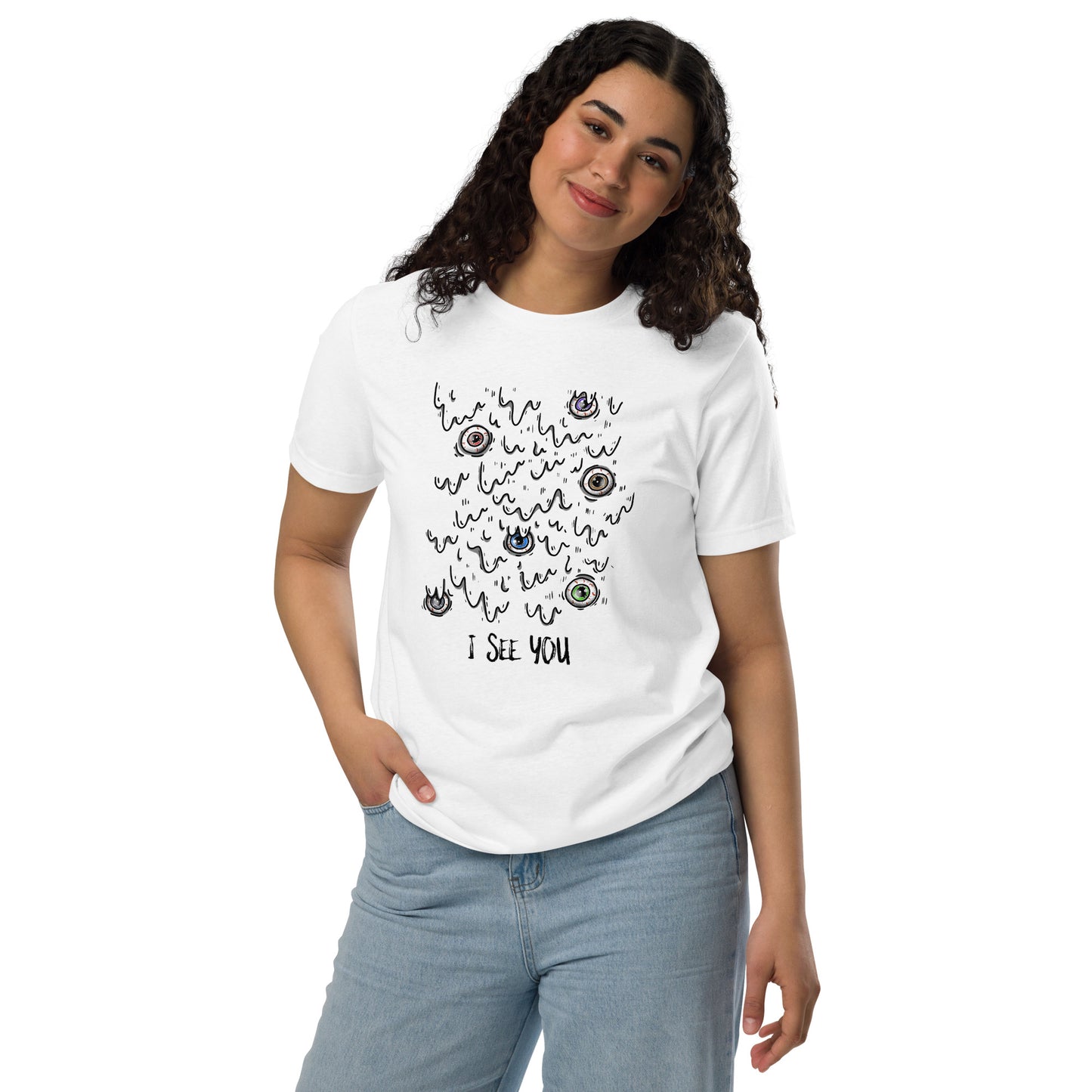 Halloween eyes unisex staple eco t-shirt