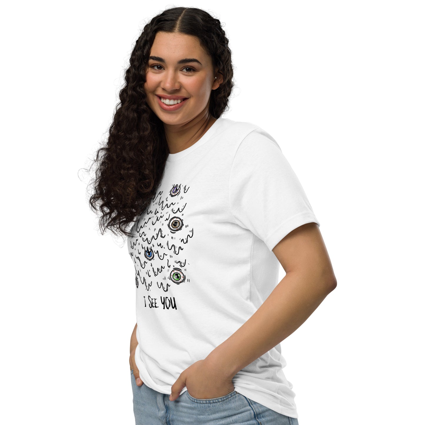 Halloween eyes unisex staple eco t-shirt