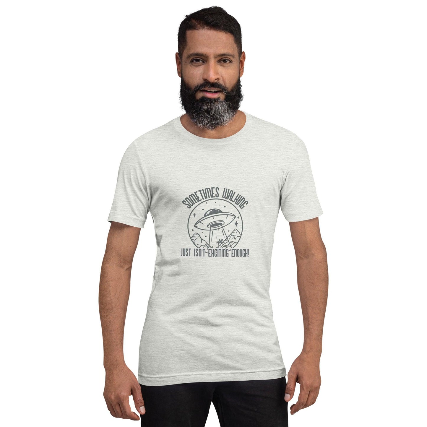 ufo walking is not exciting enough classic tee short sleeves unisex t-shirt - SexyCoca