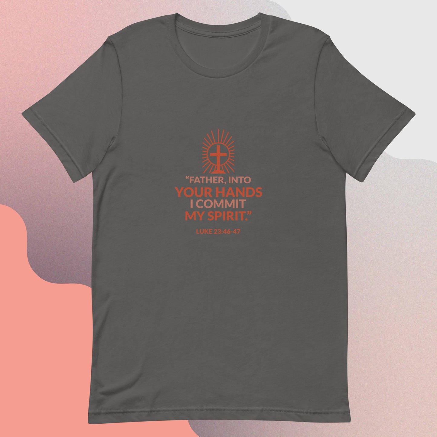 Inn God's hand I leave my spirit religous quote classic tee short sleevves unisex t-shirt - SexyCoca