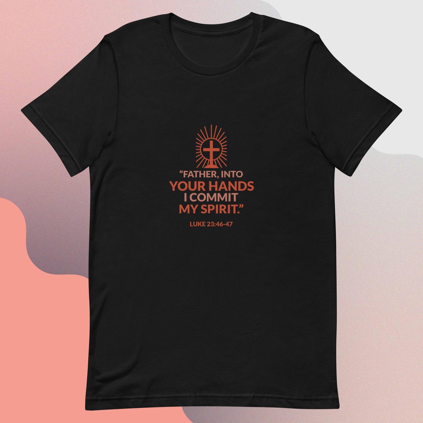 Inn God's hand I leave my spirit religous quote classic tee short sleevves unisex t-shirt - SexyCoca