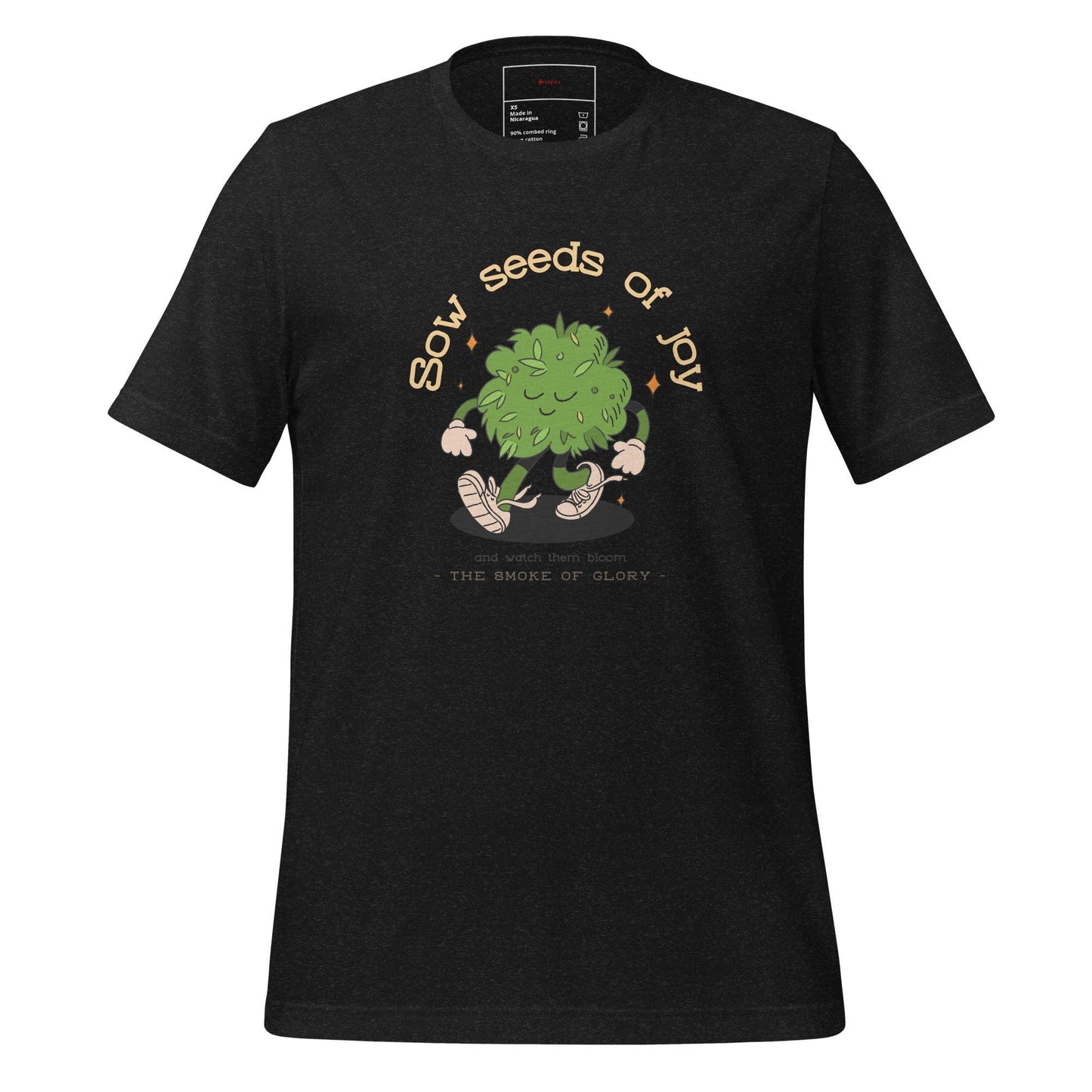 Sow seeds of joy walking weed design classic tee short sleeves unisex t-shirt - SexyCoca