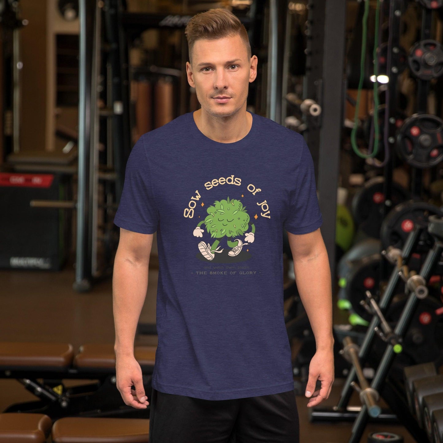 Sow seeds of joy walking weed design classic tee short sleeves unisex t-shirt - SexyCoca