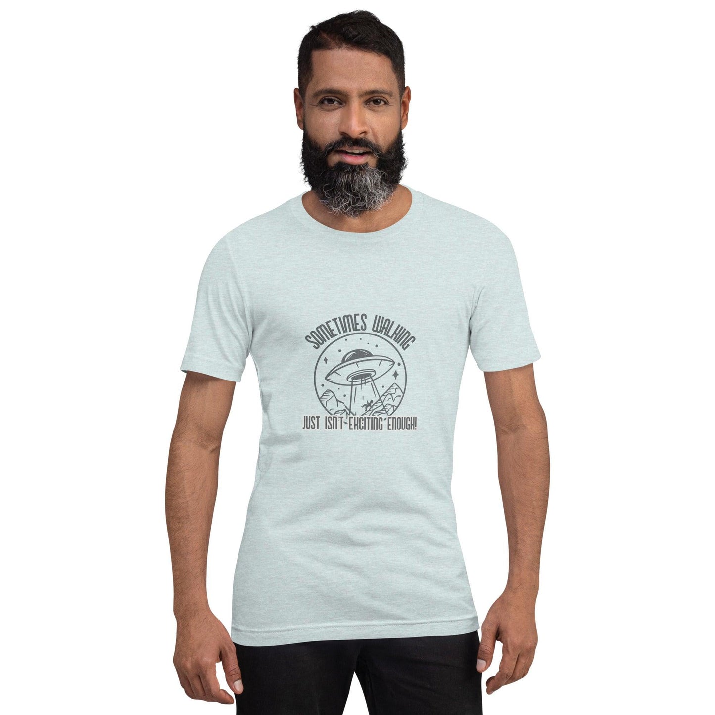 ufo walking is not exciting enough classic tee short sleeves unisex t-shirt - SexyCoca