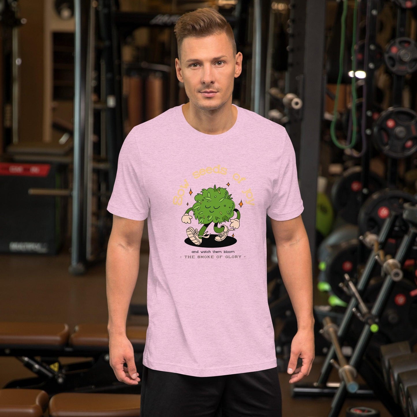 Sow seeds of joy walking weed design classic tee short sleeves unisex t-shirt - SexyCoca