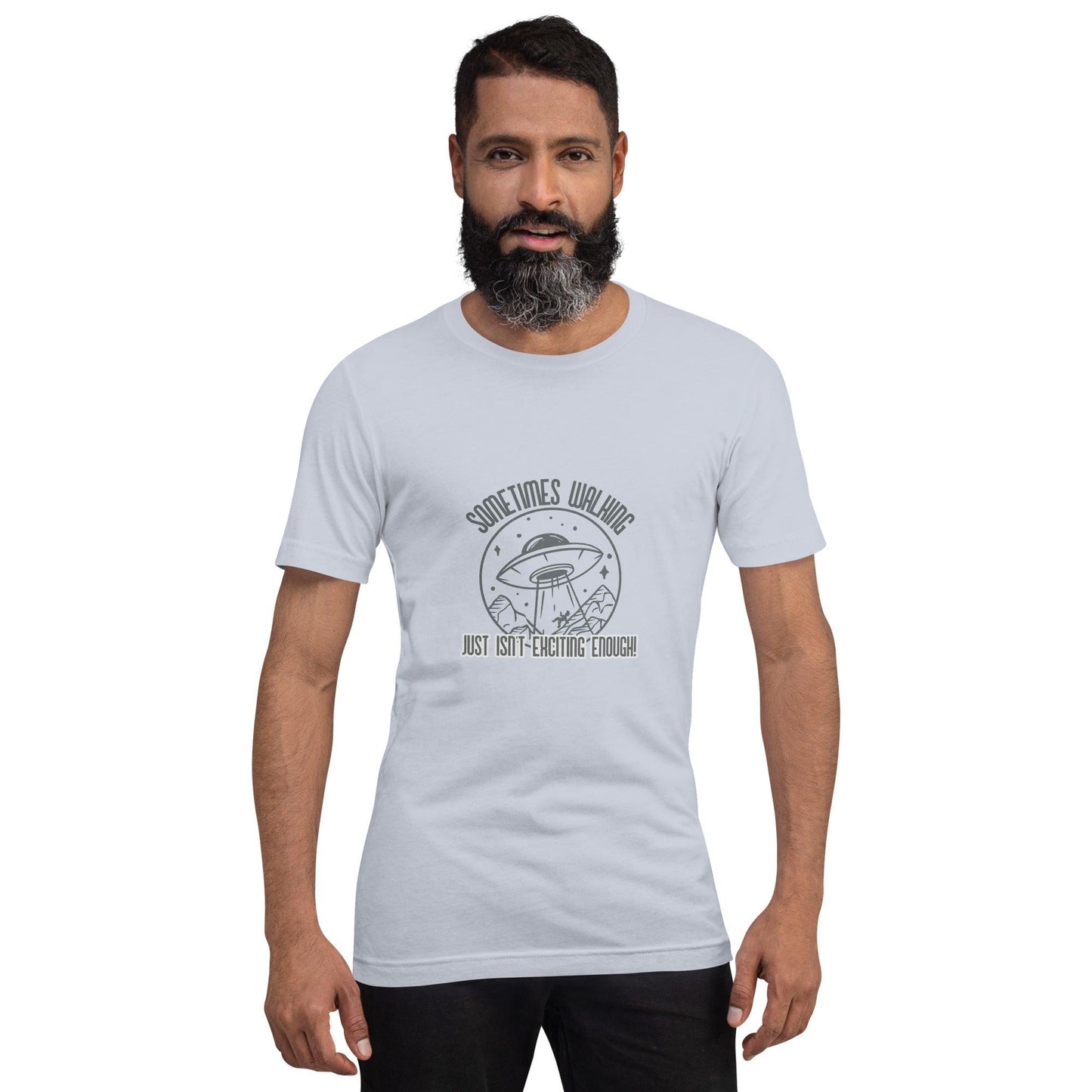ufo walking is not exciting enough classic tee short sleeves unisex t-shirt - SexyCoca
