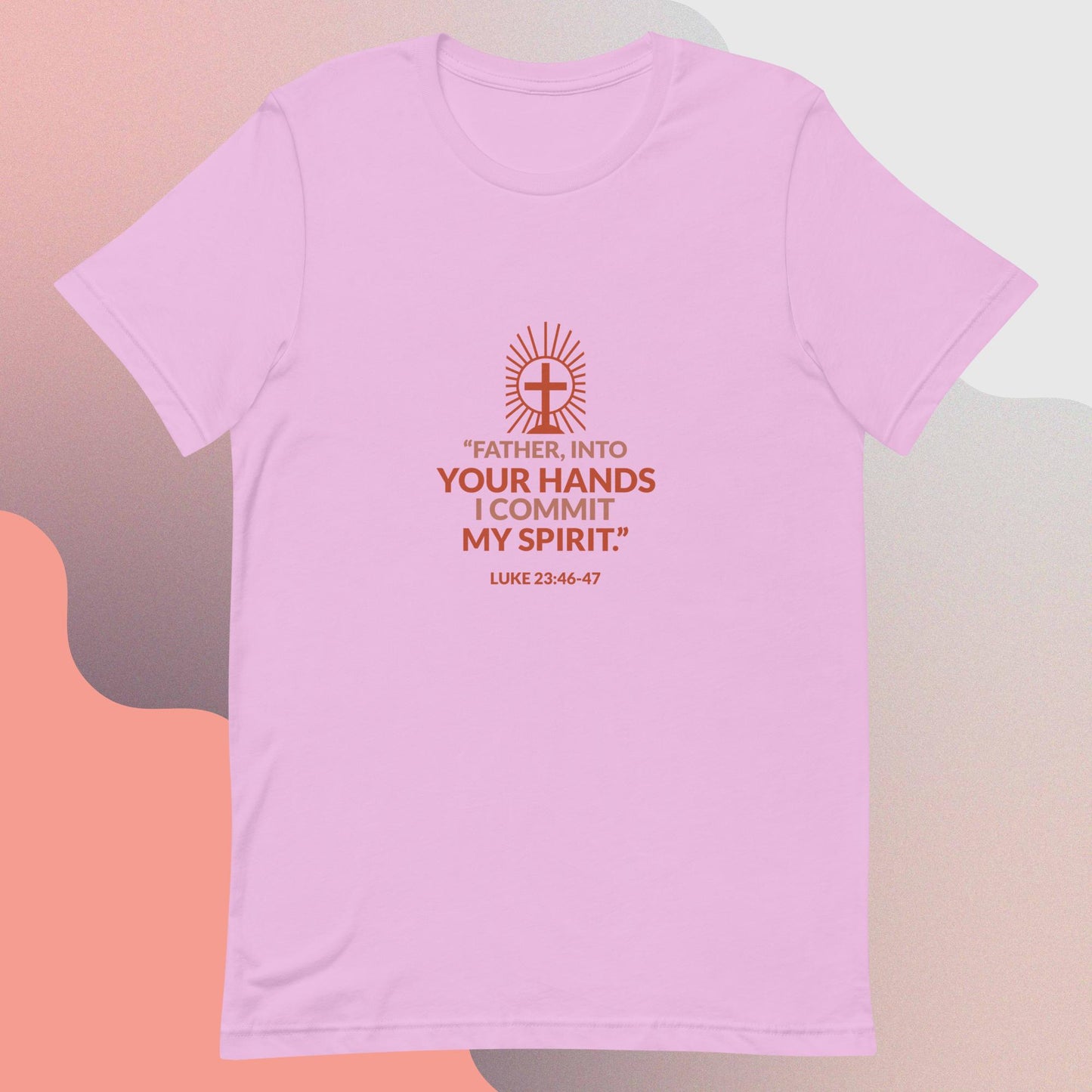 Inn God's hand I leave my spirit religous quote classic tee short sleevves unisex t-shirt - SexyCoca