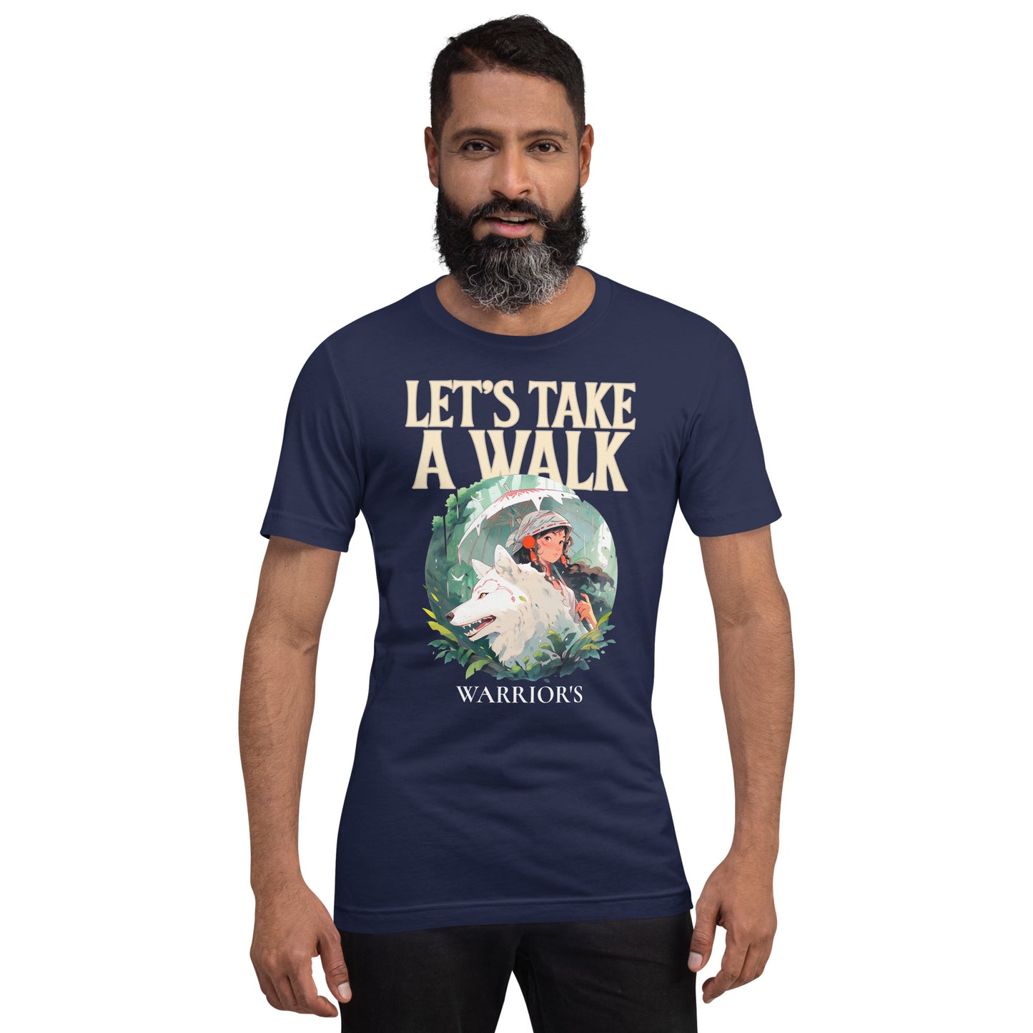 Anime wolf and girl in the forest classic tee short sleeves unisex t-shirt - SexyCoca