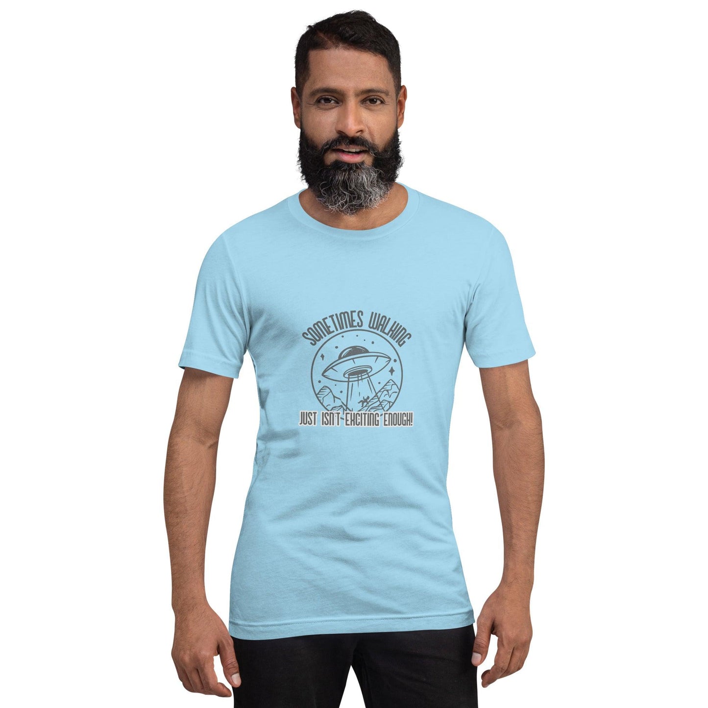 ufo walking is not exciting enough classic tee short sleeves unisex t-shirt - SexyCoca
