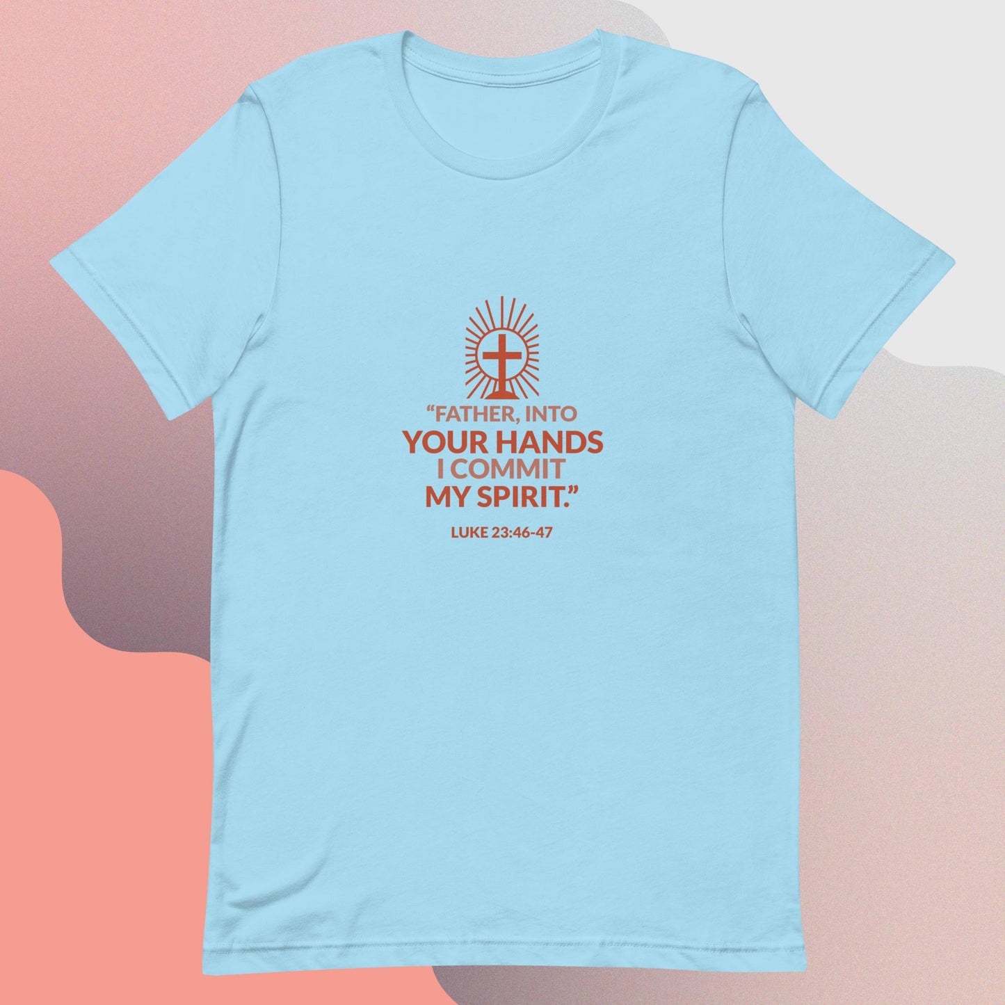 Inn God's hand I leave my spirit religous quote classic tee short sleevves unisex t-shirt - SexyCoca