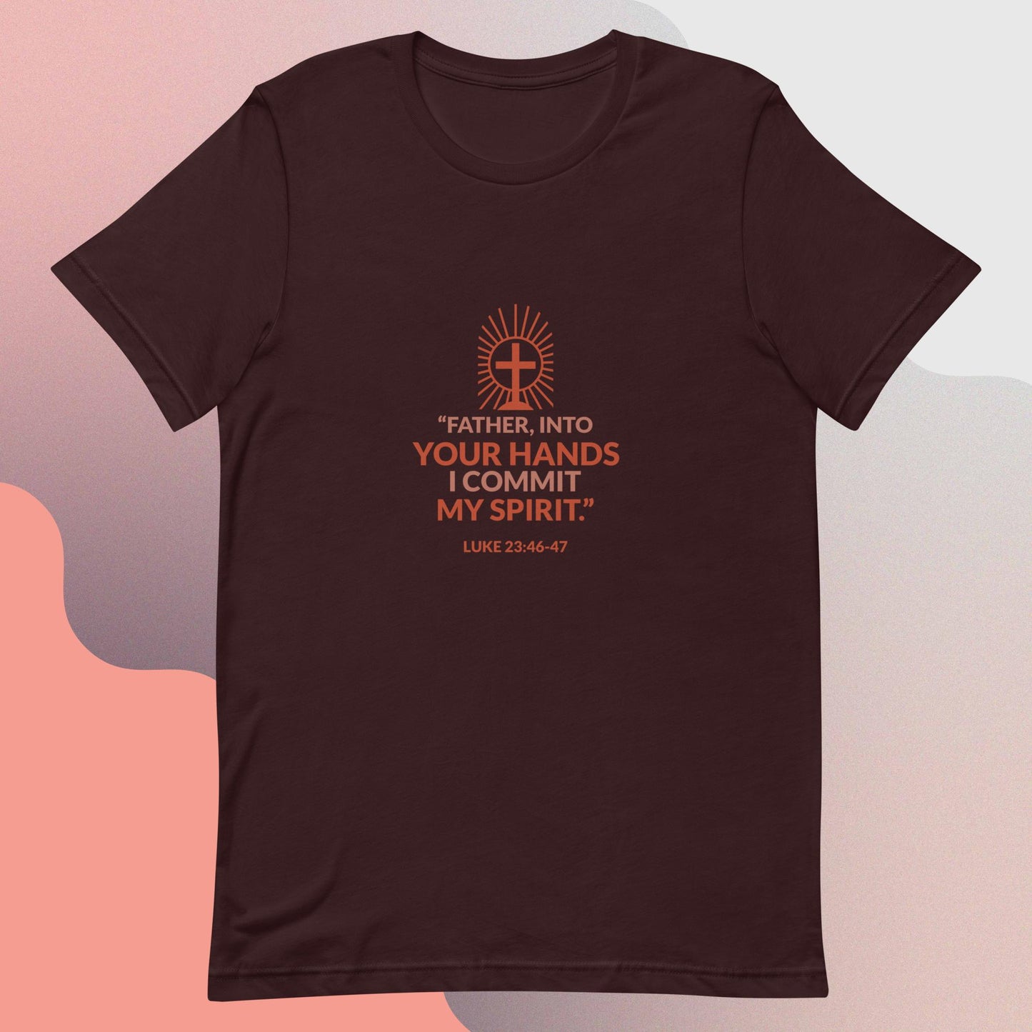 Inn God's hand I leave my spirit religous quote classic tee short sleevves unisex t-shirt - SexyCoca
