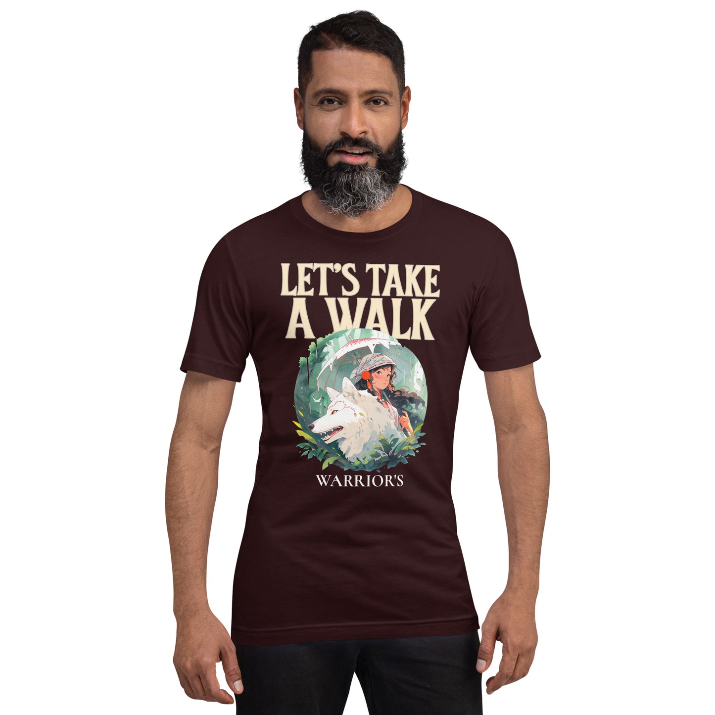Anime wolf and girl in the forest classic tee short sleeves unisex t-shirt - SexyCoca