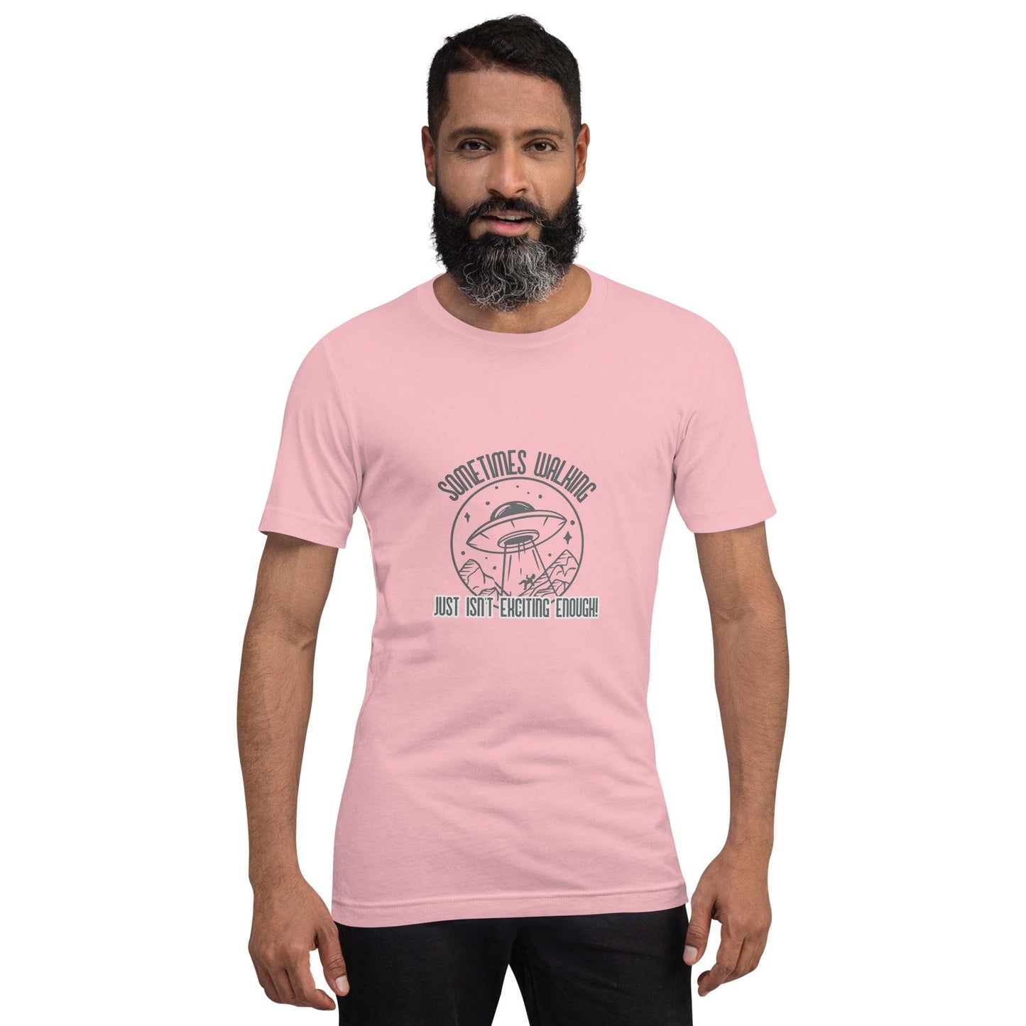 ufo walking is not exciting enough classic tee short sleeves unisex t-shirt - SexyCoca