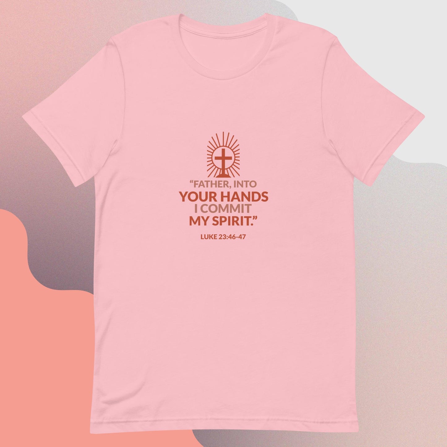 Inn God's hand I leave my spirit religous quote classic tee short sleevves unisex t-shirt - SexyCoca