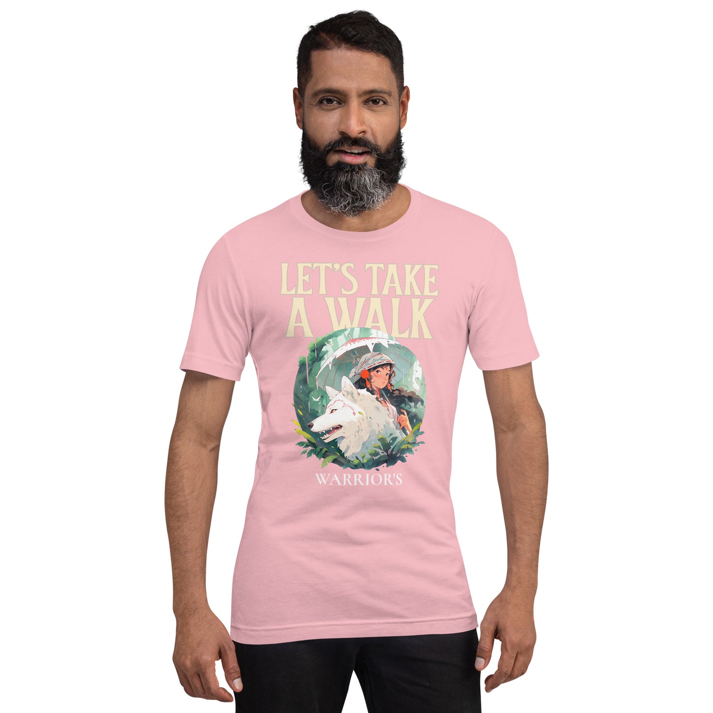 Anime wolf and girl in the forest classic tee short sleeves unisex t-shirt - SexyCoca
