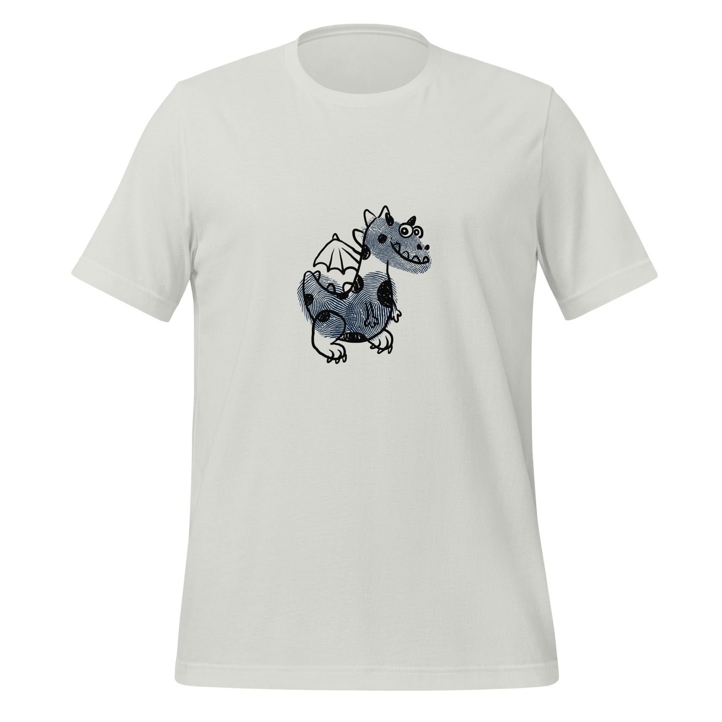 Fingerprint cute dragon classic tee short sleeves unisex t-shirt - SexyCoca