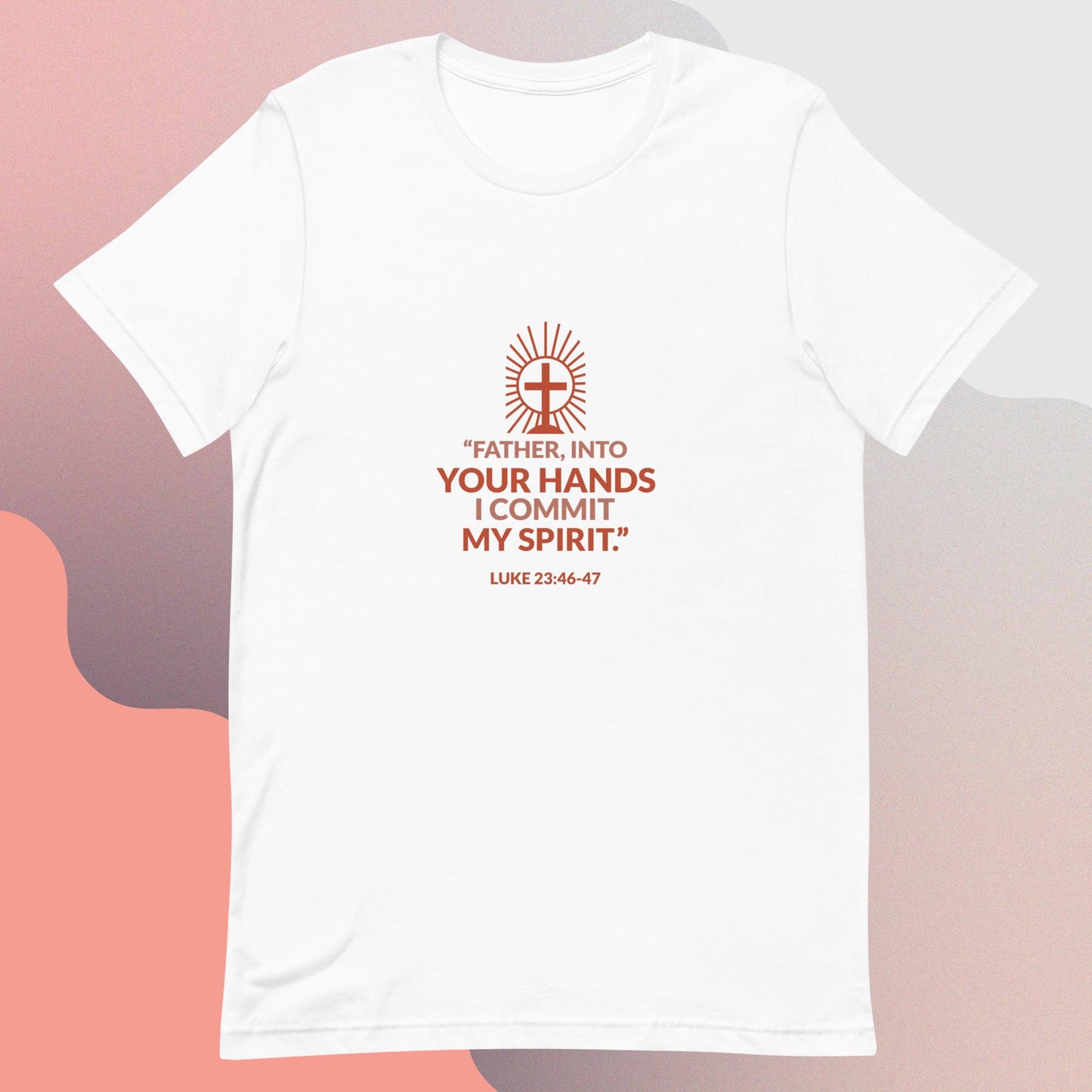 Inn God's hand I leave my spirit religous quote classic tee short sleevves unisex t-shirt - SexyCoca
