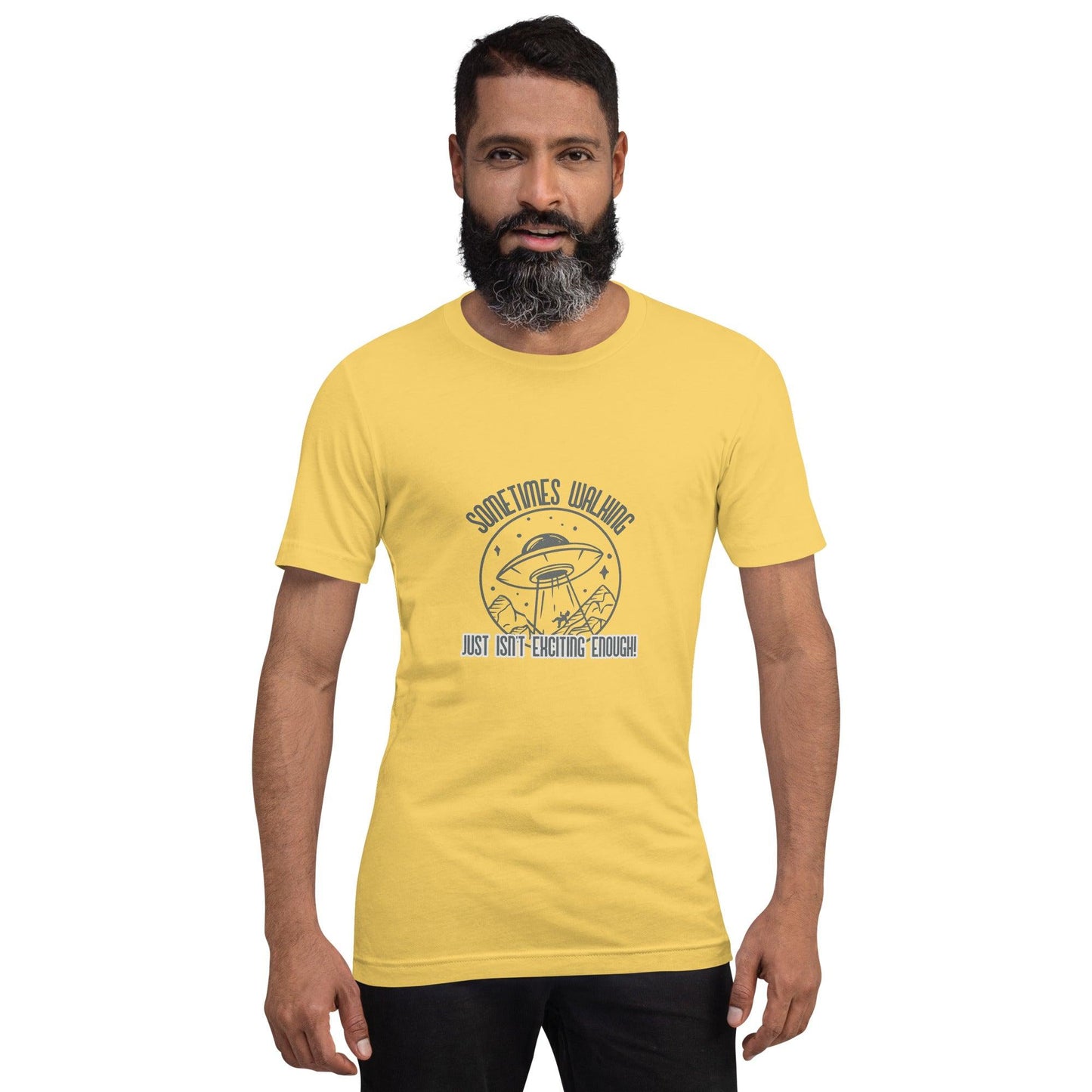 ufo walking is not exciting enough classic tee short sleeves unisex t-shirt - SexyCoca