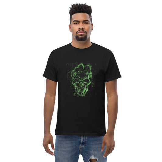 Green skull metal classic tee short sleeves unisex t-shirt - SexyCoca