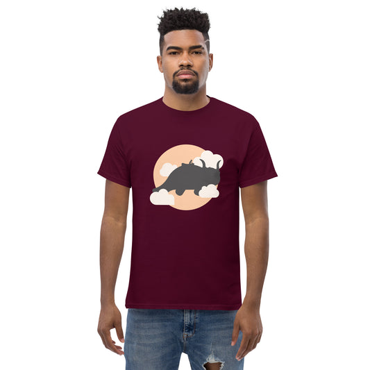 Dragon flying among the clouds in the sky classic tee short sleeves unisex tshirt - SexyCoca