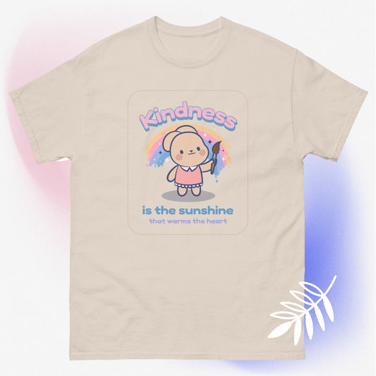 Kindness is sunshine cute bunny kawaii rabbit classic tee short sleeves unisex t-shirt - SexyCoca