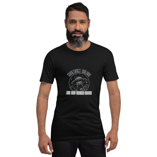 ufo walking is not exciting enough classic tee short sleeves unisex t-shirt - SexyCoca