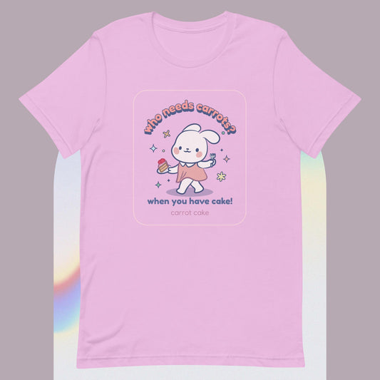 Carrot cake cute bunny kawaii rabbit classic tee short sleeves unisex t-shirt - SexyCoca